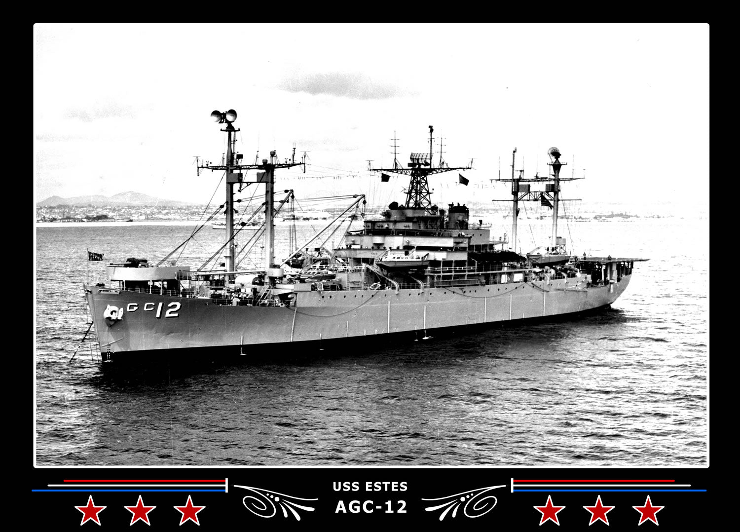 USS Estes AGC12 Canvas Photo Print