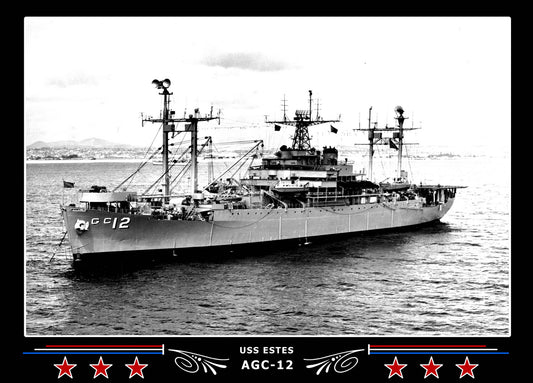 USS Estes AGC12 Canvas Photo Print