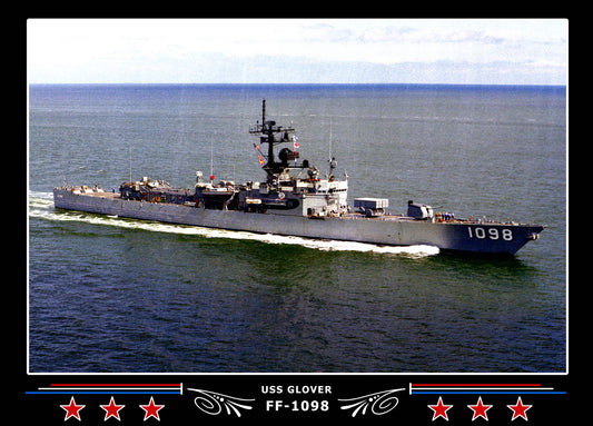 USS Glover FF-1098 Canvas Photo Print