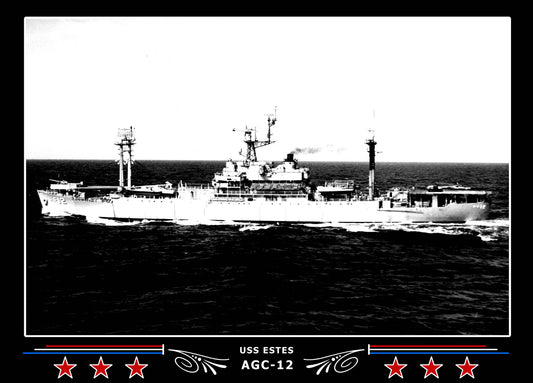 USS Estes AGC12 Canvas Photo Print