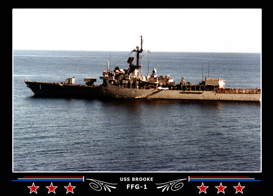 USS Brooke FFG-1 Canvas Photo Print