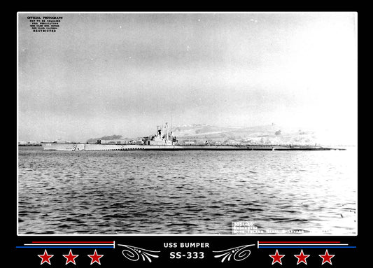 USS Bumper SS-333 Canvas Photo Print
