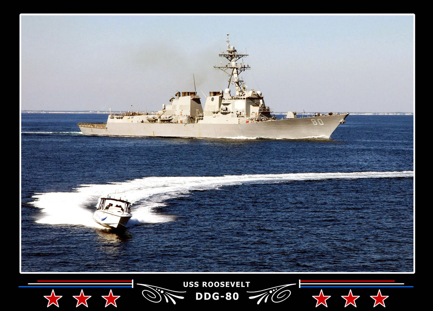 USS Roosevelt DDG-80 Canvas Photo Print
