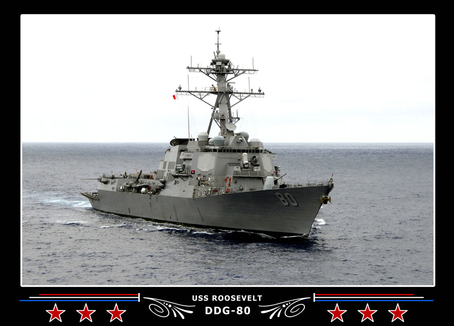 USS Roosevelt DDG-80 Canvas Photo Print