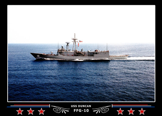 USS Duncan FFG-10 Canvas Photo Print