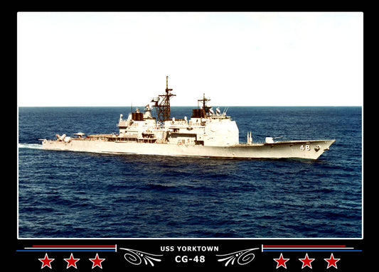 USS Yorktown CG-48 Canvas Photo Print