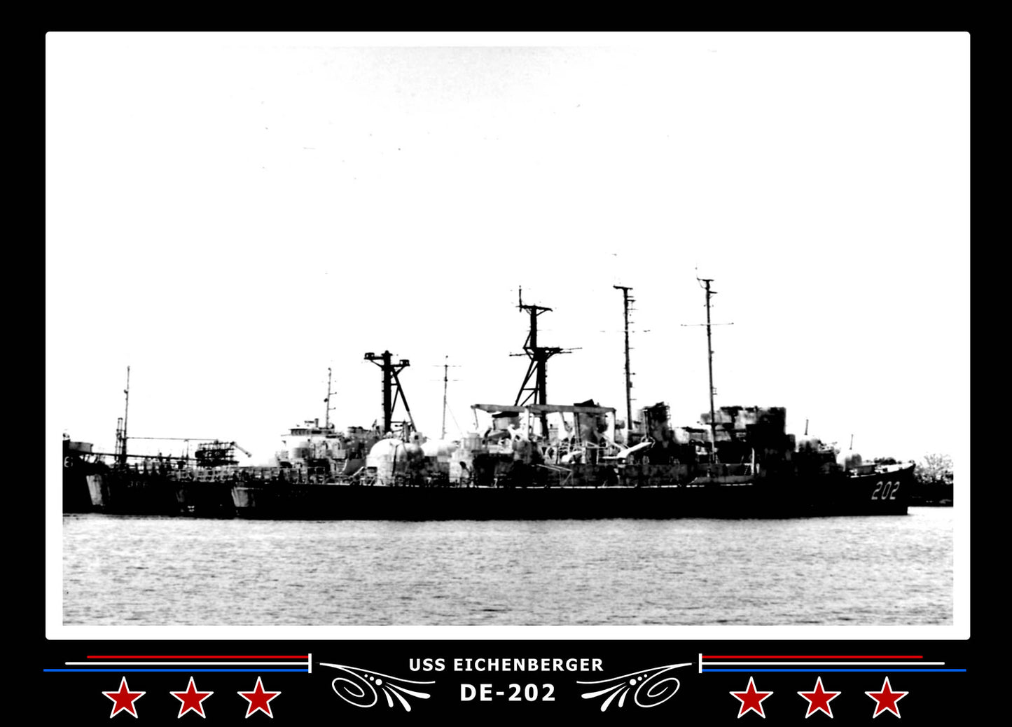 USS Eichenberger DE-202 Canvas Photo Print
