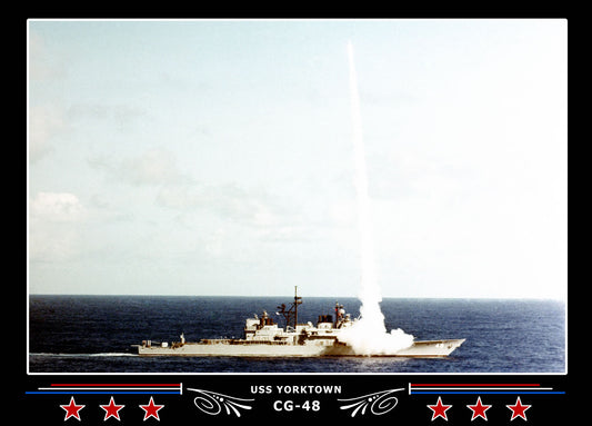 USS Yorktown CG-48 Canvas Photo Print