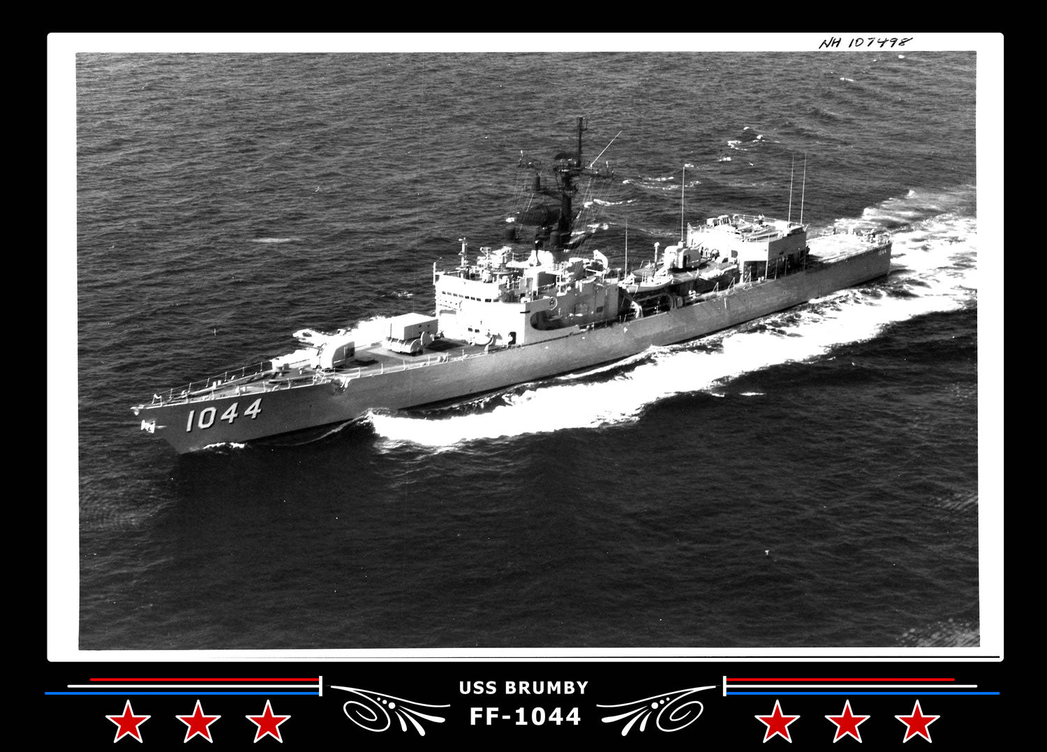 USS Brumby FF-1044 Canvas Photo Print
