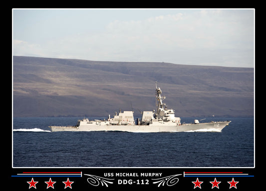 USS Michael Murphy DDG-112 Canvas Photo Print