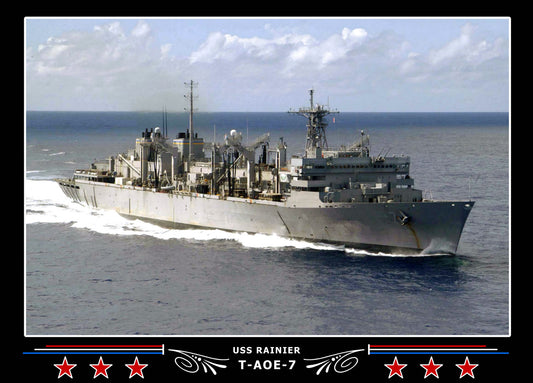 USS Rainier T-AOE-7 Canvas Photo Print