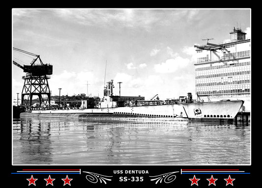 USS Dentuda SS-335 Canvas Photo Print