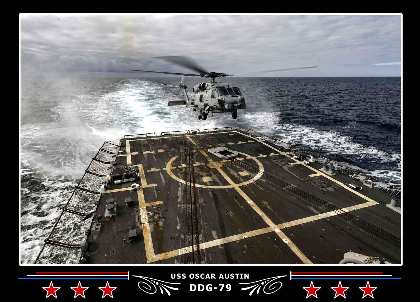 USS Oscar Austin DDG-79 Canvas Photo Print