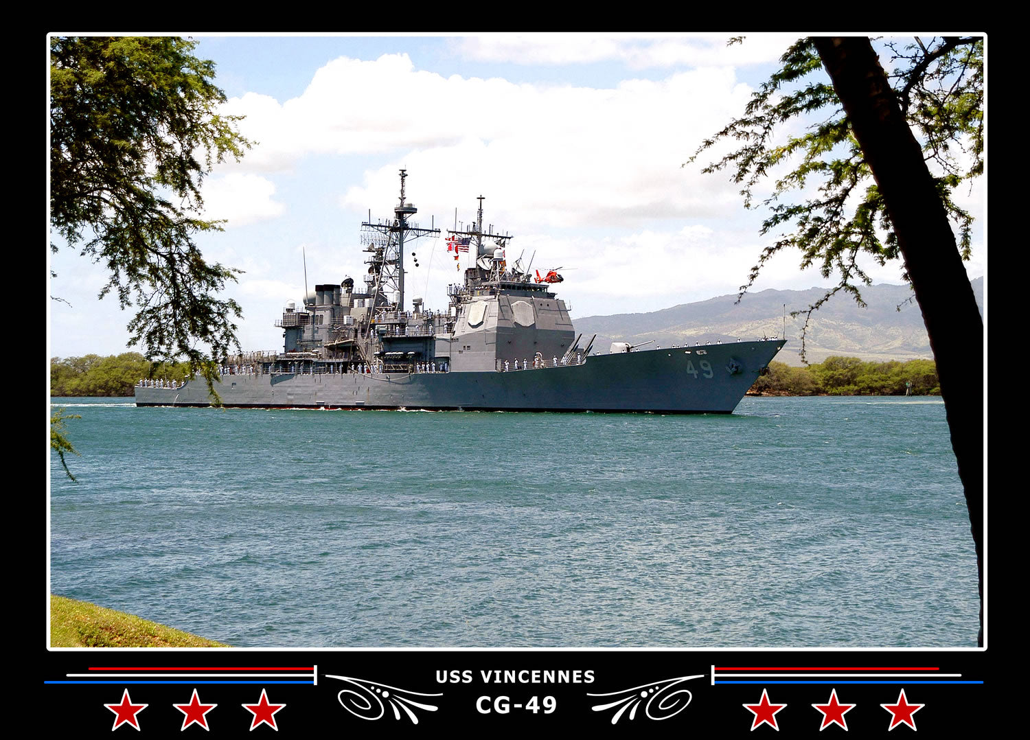 USS Vincennes CG-49 Canvas Photo Print