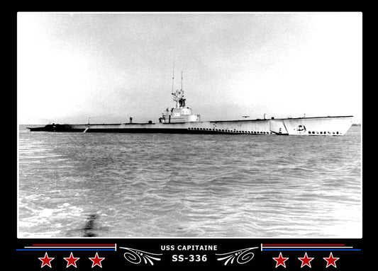 USS Capitaine SS-336 Canvas Photo Print