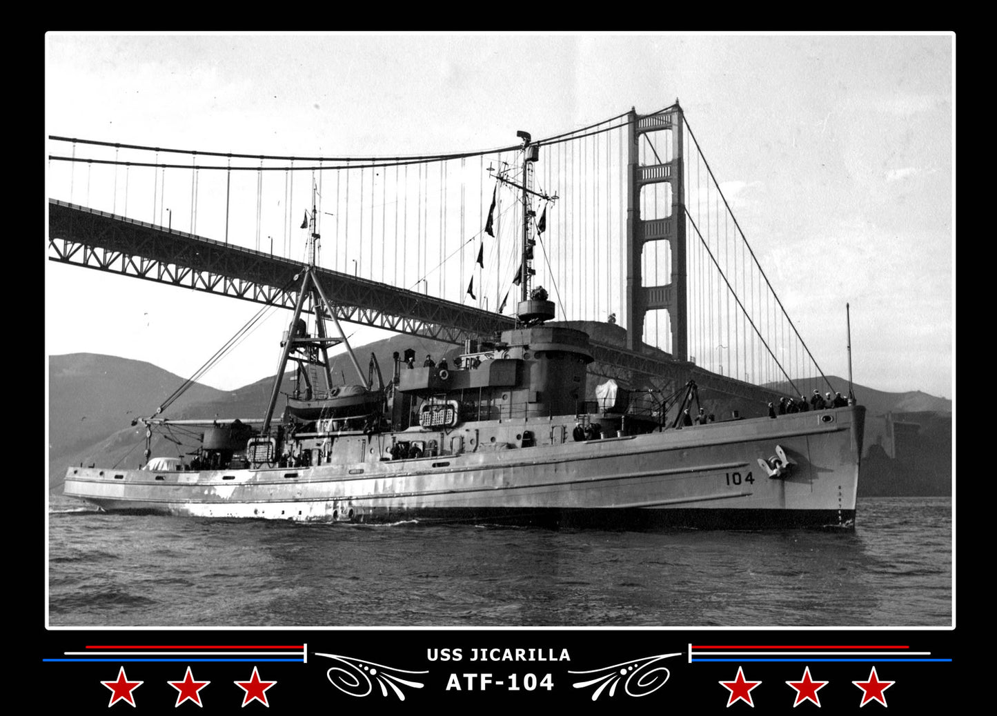 USS Jicarilla ATF-104 Canvas Photo Print