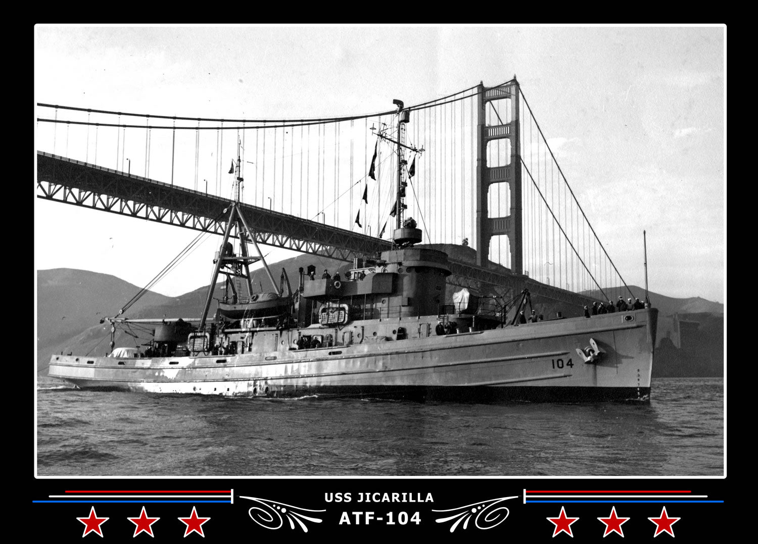 USS Jicarilla ATF-104 Canvas Photo Print
