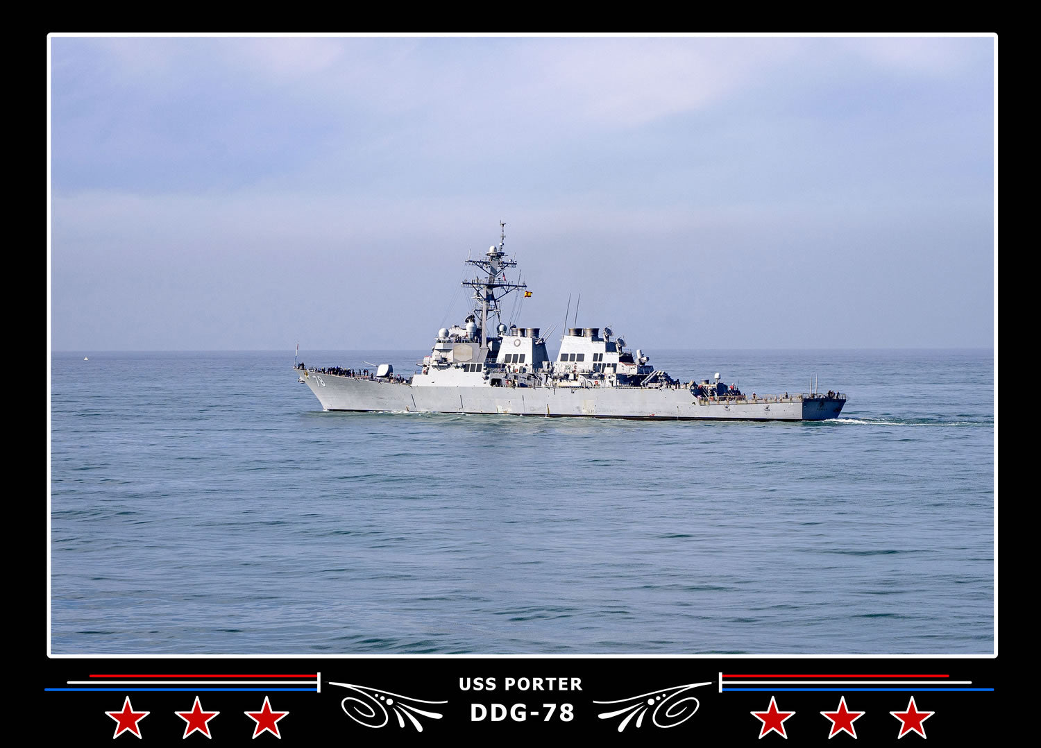 USS Porter DDG-78 Canvas Photo Print