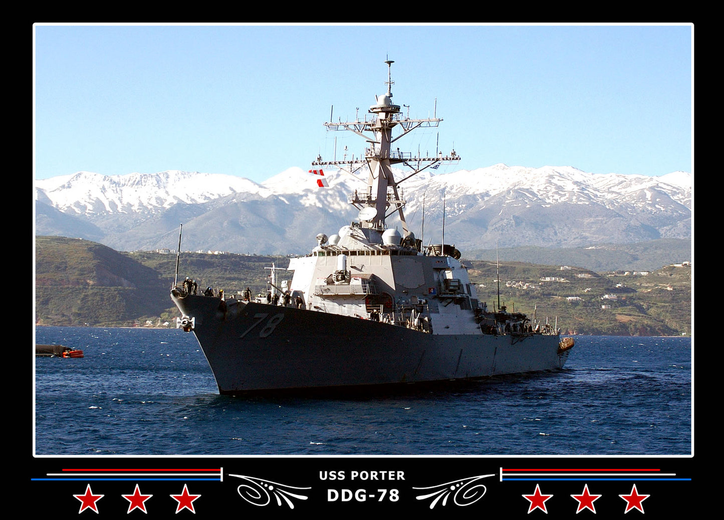 USS Porter DDG-78 Canvas Photo Print