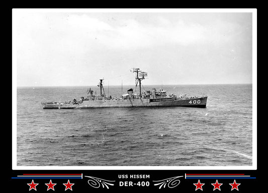 USS Hissem DER-400 Canvas Photo Print