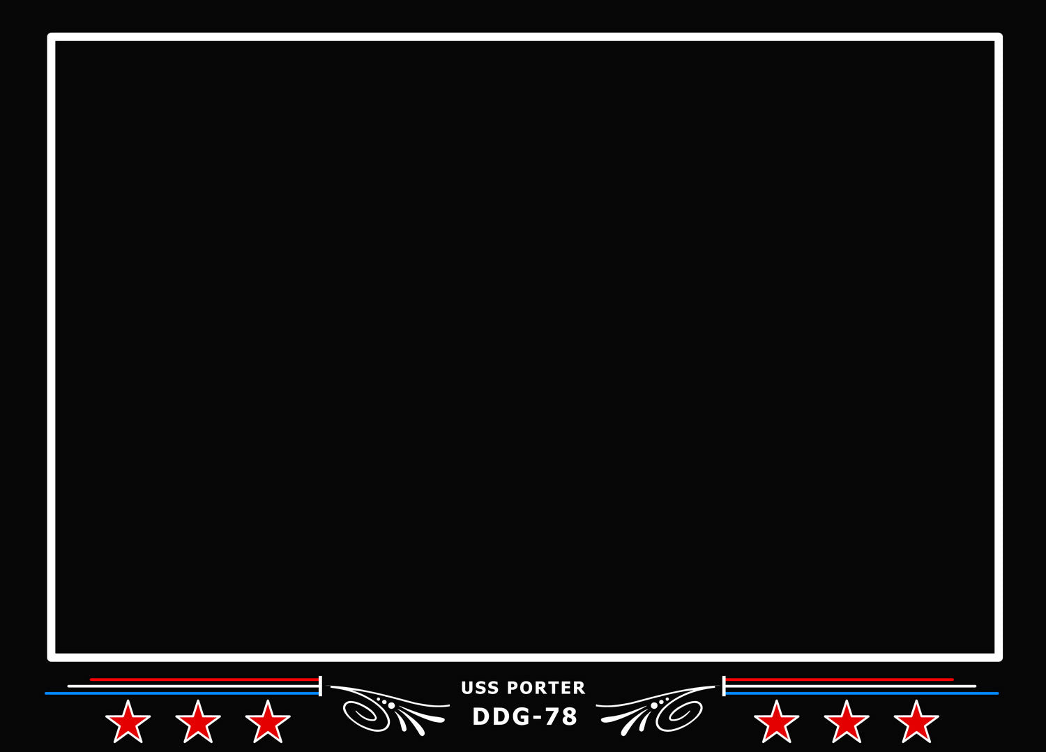 USS Porter DDG-78 Canvas Photo Print