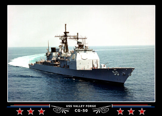 USS Valley Forge CG-50 Canvas Photo Print