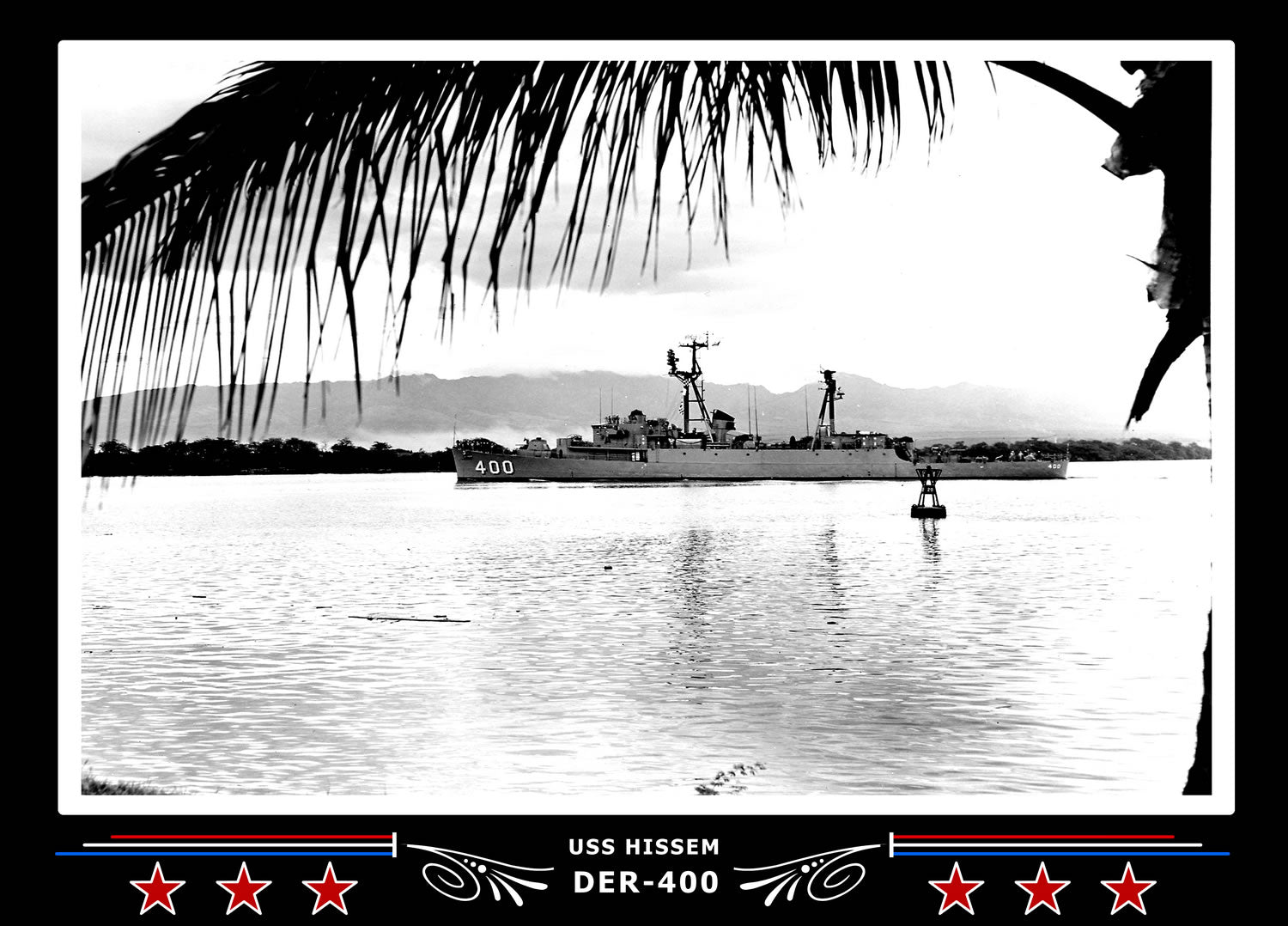 USS Hissem DER-400 Canvas Photo Print