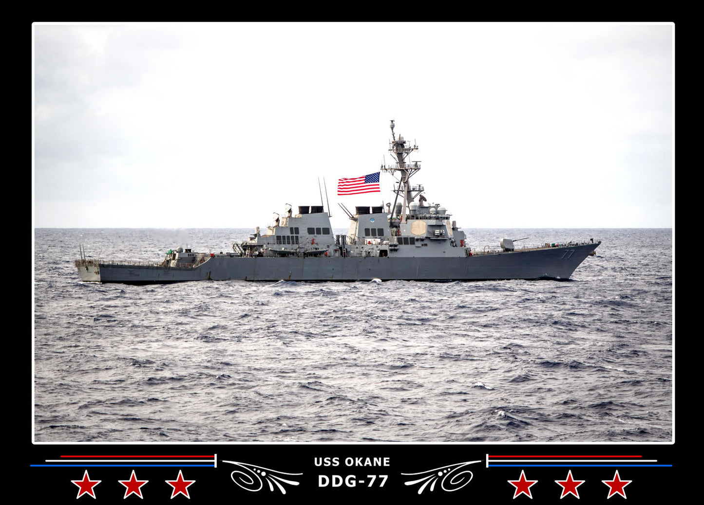 USS Okane DDG-77 Canvas Photo Print
