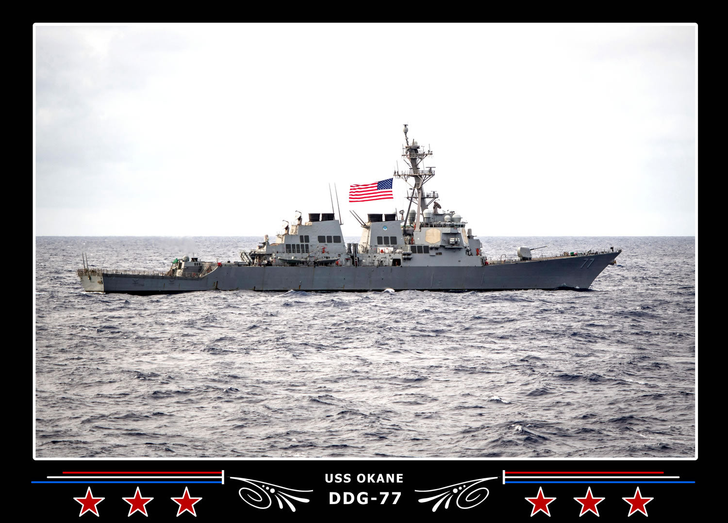 USS Okane DDG-77 Canvas Photo Print