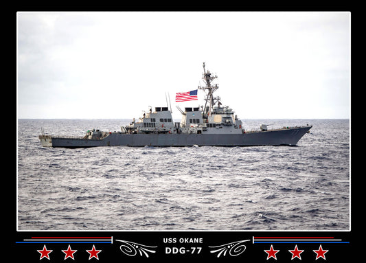 USS Okane DDG-77 Canvas Photo Print
