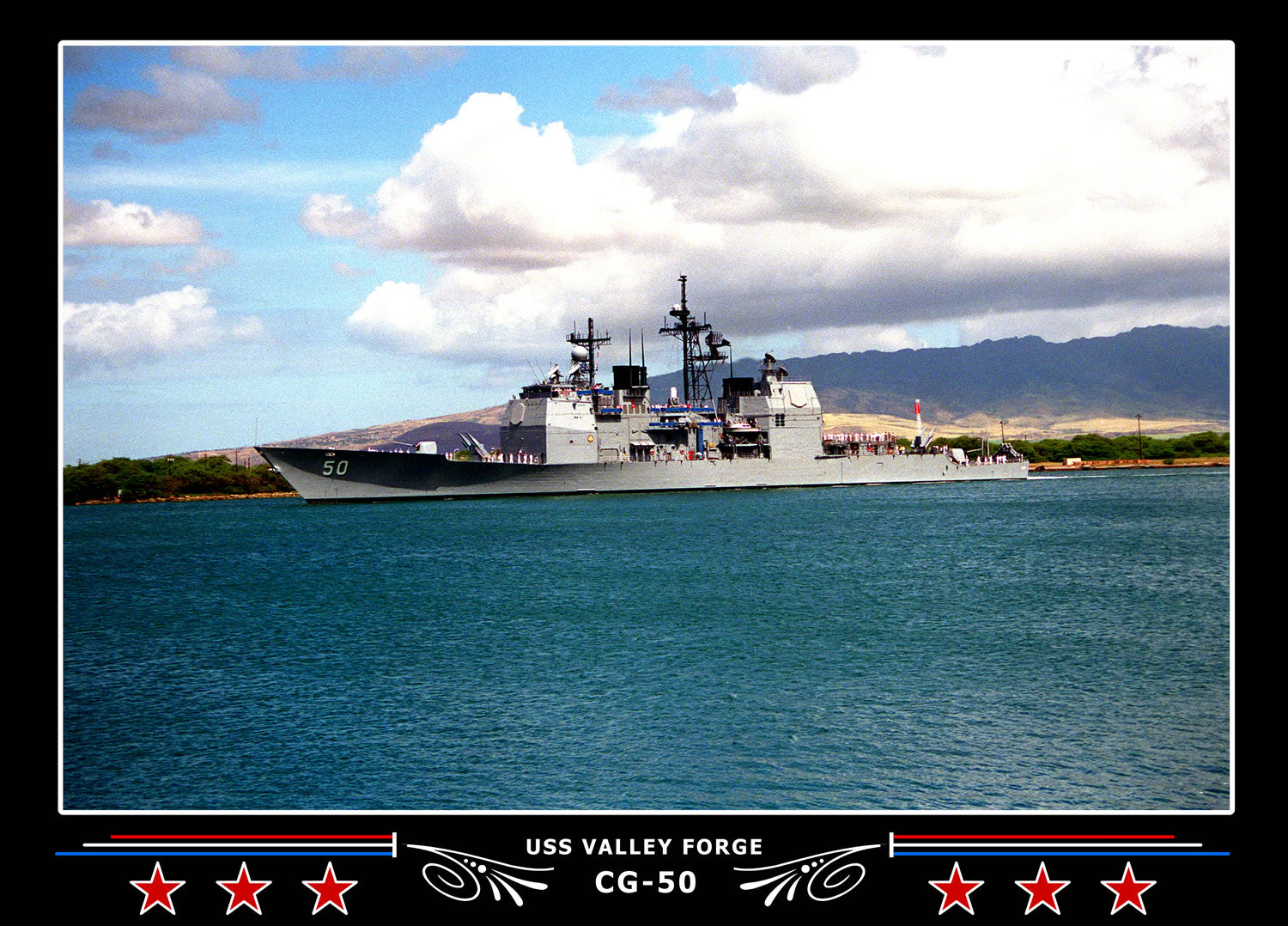 USS Valley Forge CG-50 Canvas Photo Print