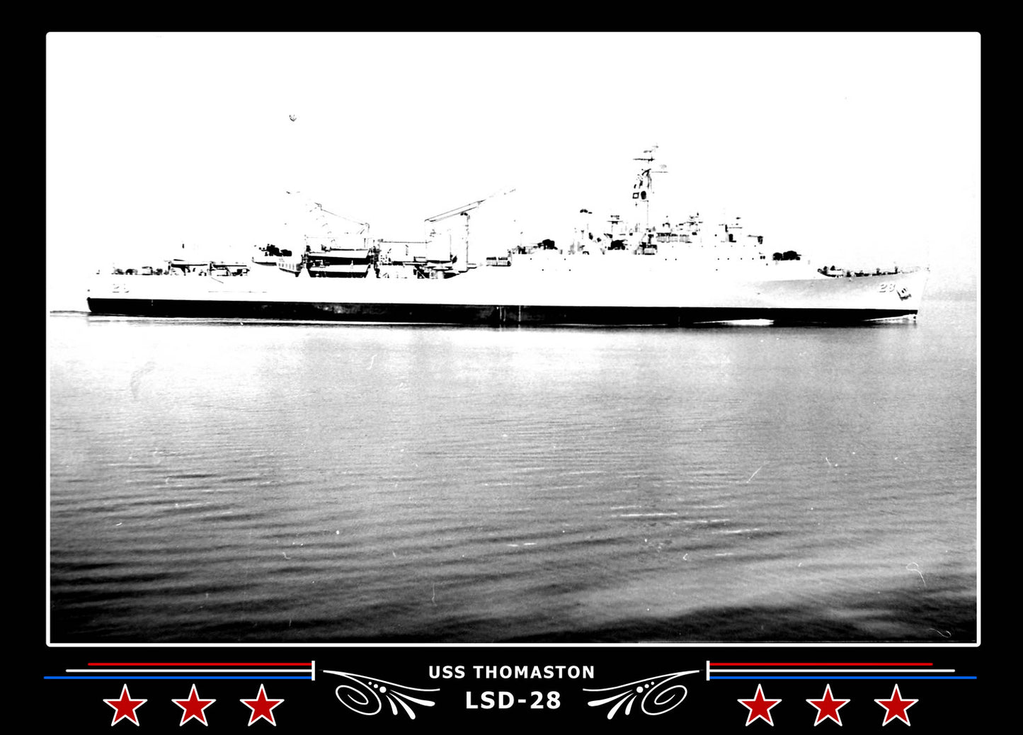 USS Thomaston LSD28 Canvas Photo Print