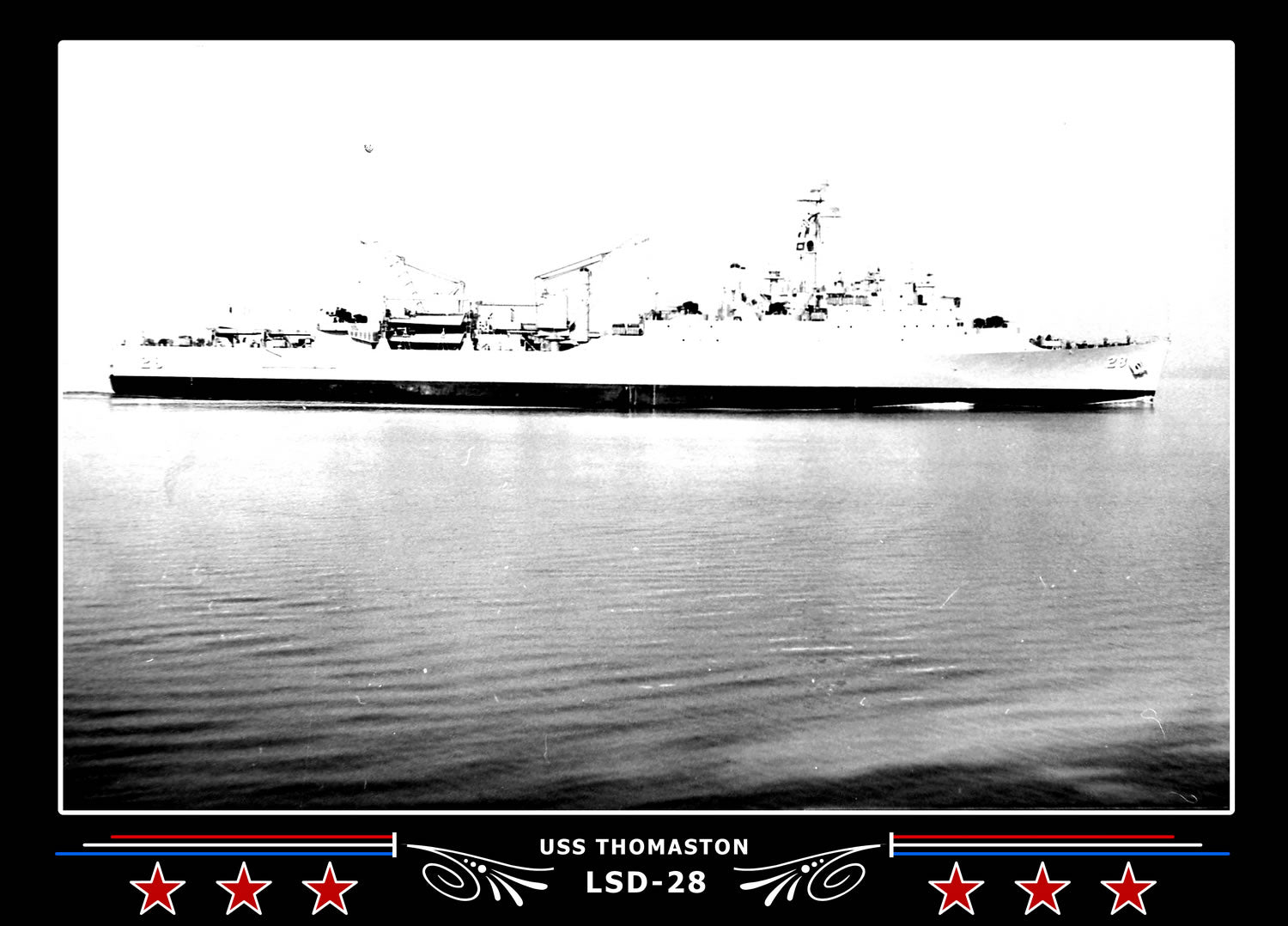 USS Thomaston LSD28 Canvas Photo Print