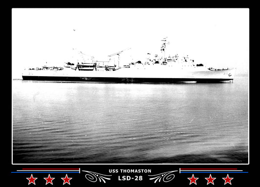 USS Thomaston LSD28 Canvas Photo Print