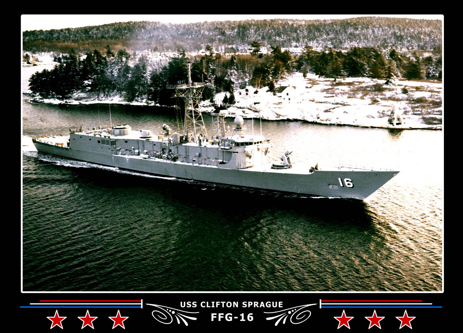USS Clifton Sprague FFG-16 Canvas Photo Print