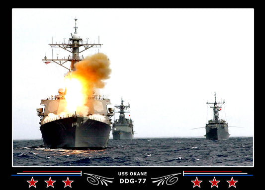 USS Okane DDG-77 Canvas Photo Print