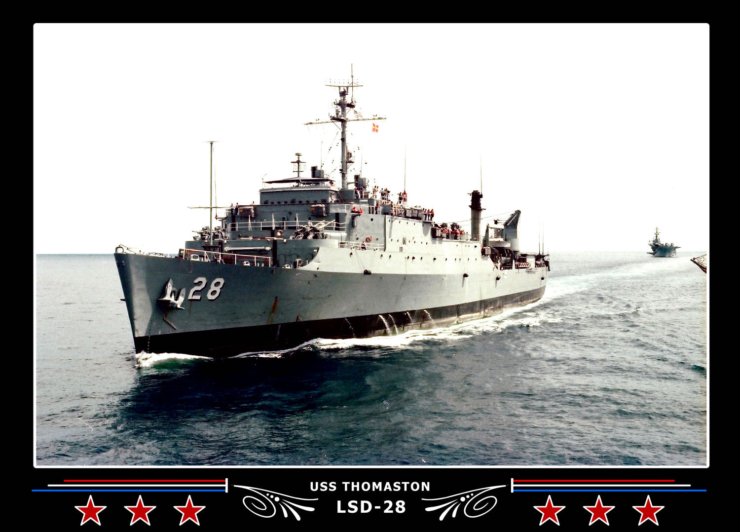 USS Thomaston LSD28 Canvas Photo Print