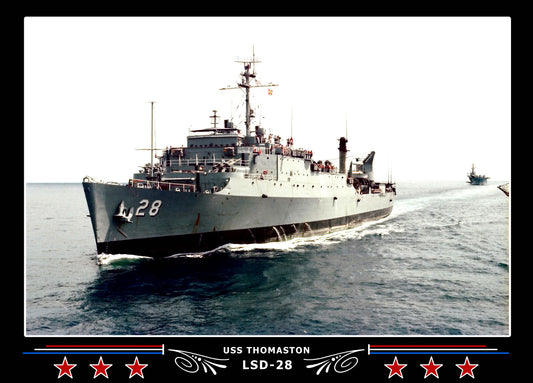 USS Thomaston LSD28 Canvas Photo Print