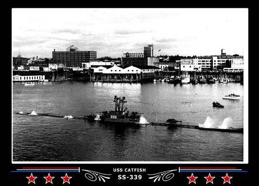USS Catfish SS-339 Canvas Photo Print