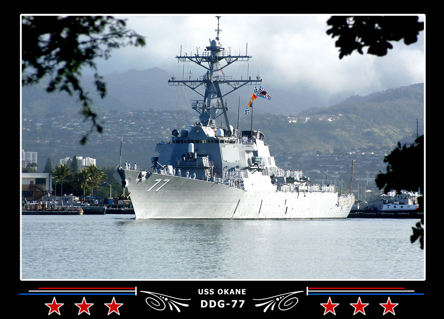 USS Okane DDG-77 Canvas Photo Print