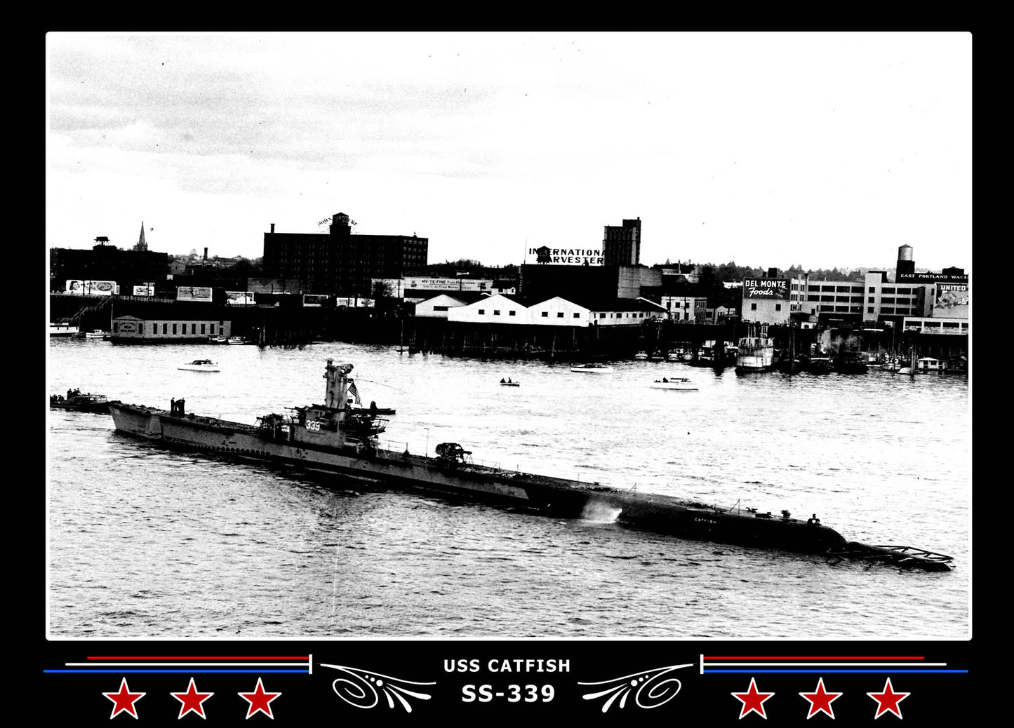 USS Catfish SS-339 Canvas Photo Print