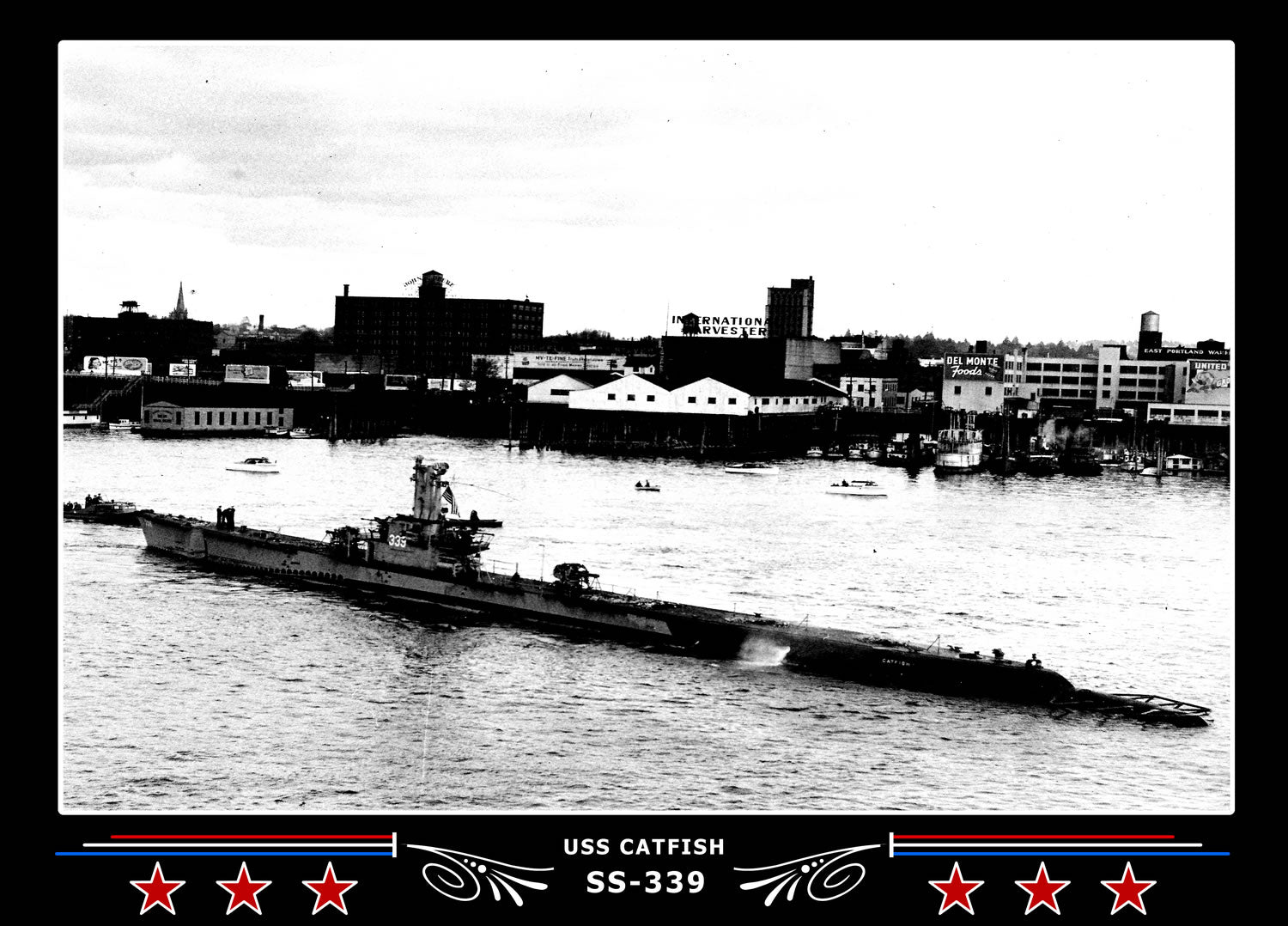 USS Catfish SS-339 Canvas Photo Print