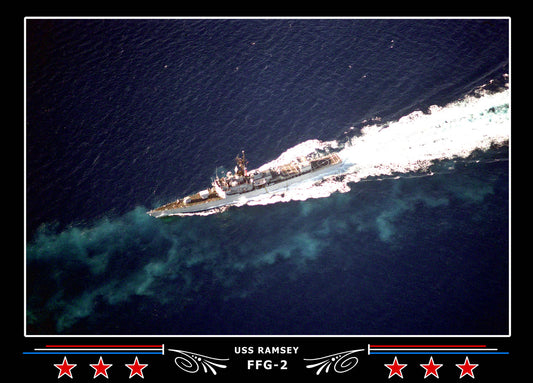 USS Ramsey FFG-2 Canvas Photo Print