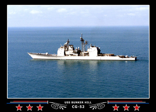 USS Bunker Hill CG-52 Canvas Photo Print