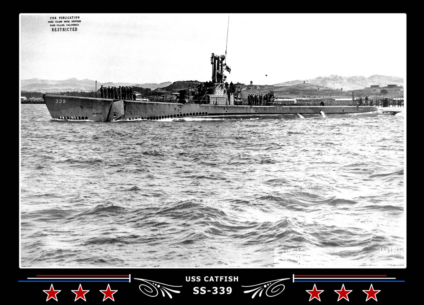USS Catfish SS-339 Canvas Photo Print