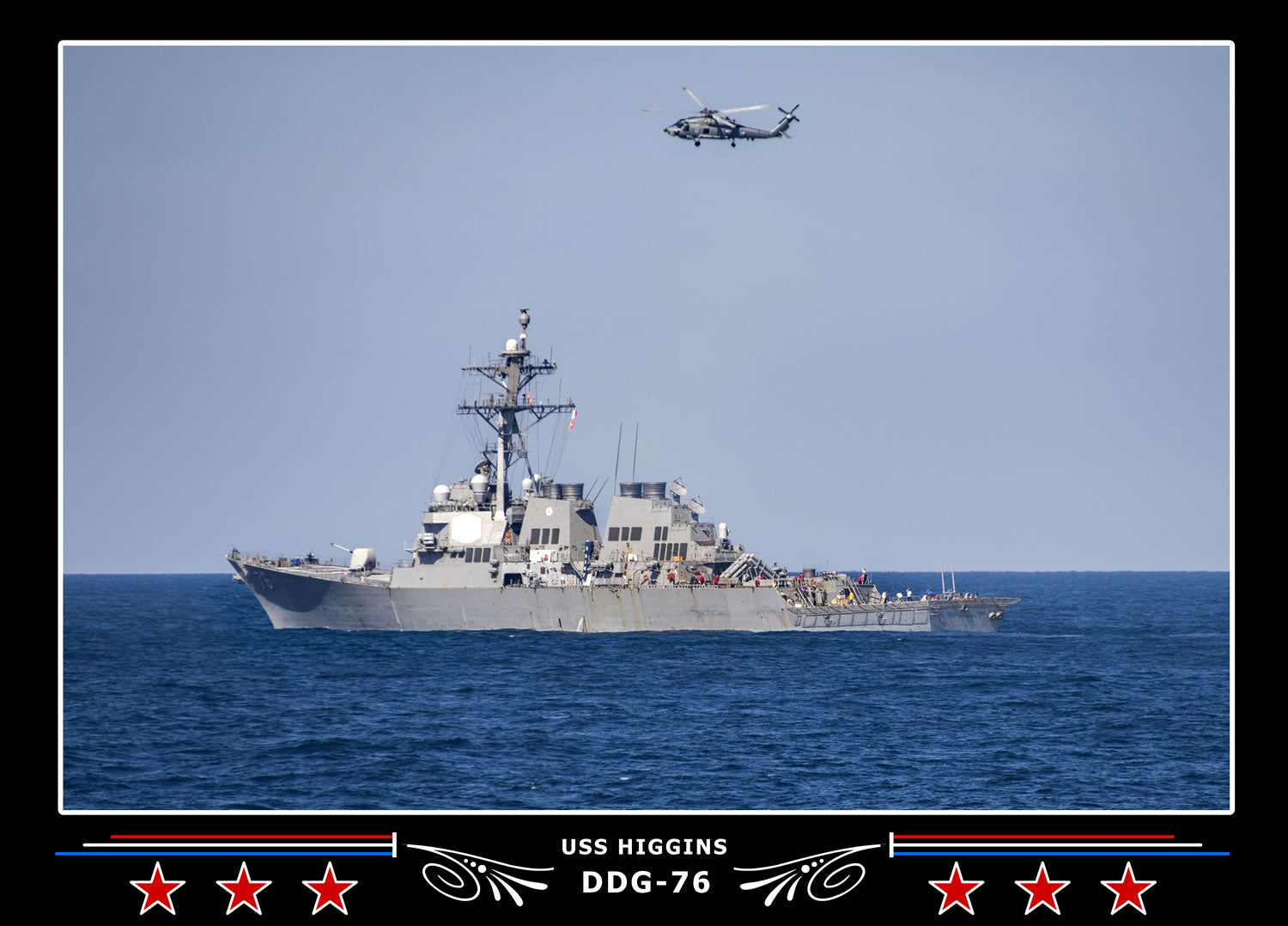 USS Higgins DDG-76 Canvas Photo Print