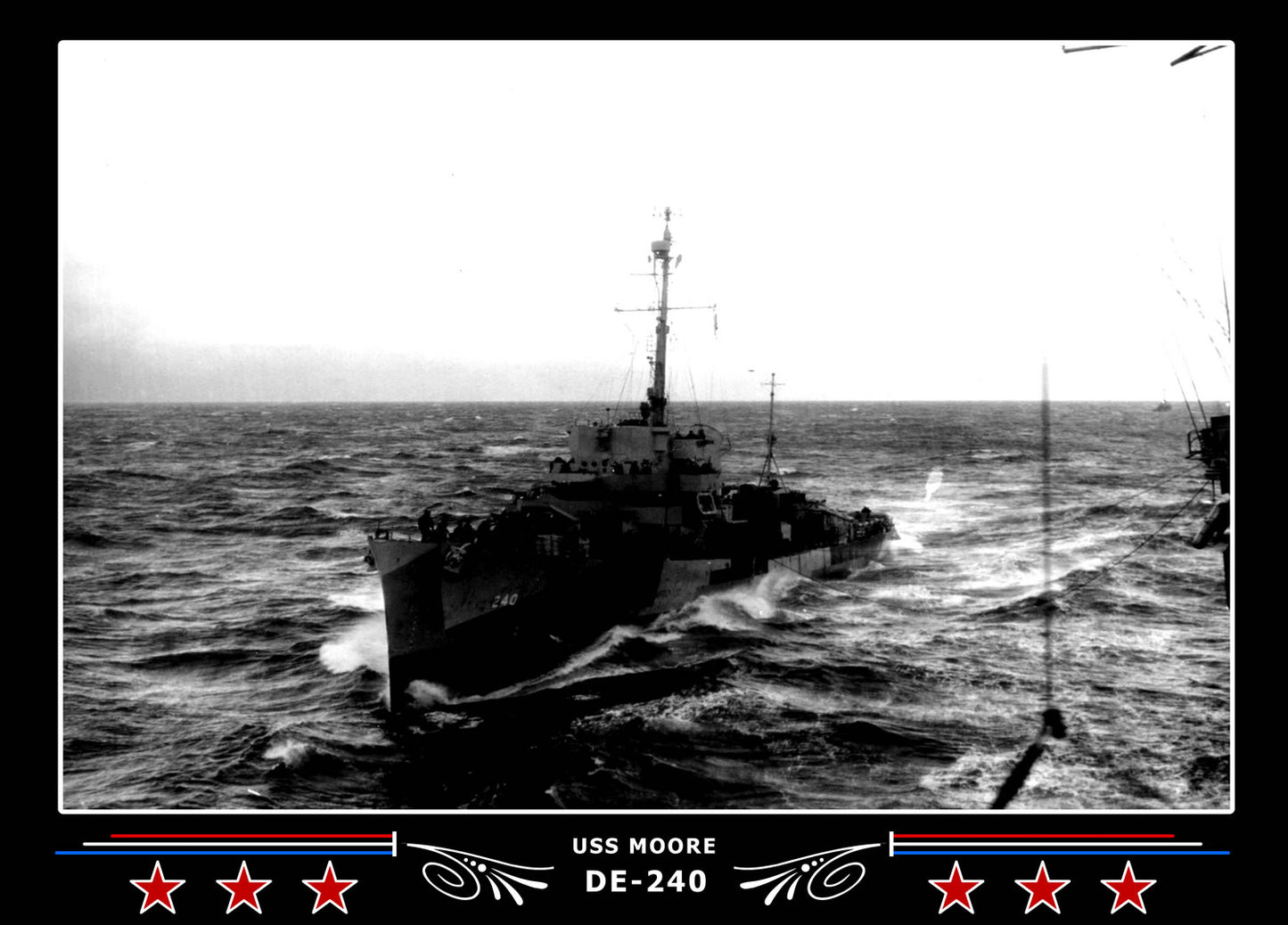 USS Moore DE-240 Canvas Photo Print