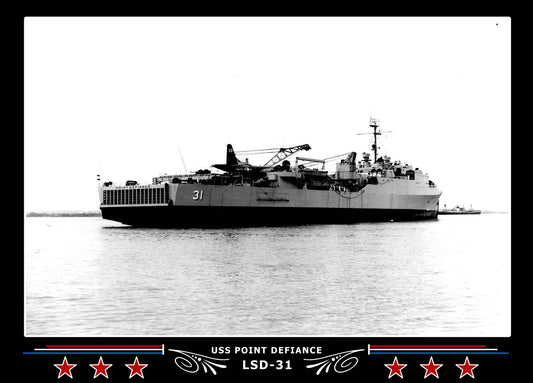 USS Point Defiance LSD31 Canvas Photo Print