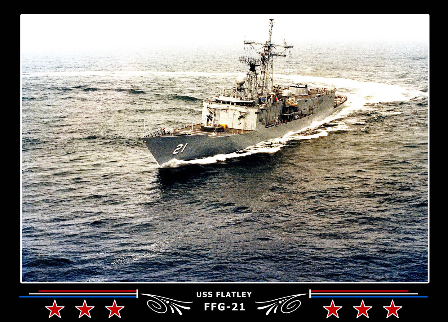 USS Flatley FFG-21 Canvas Photo Print