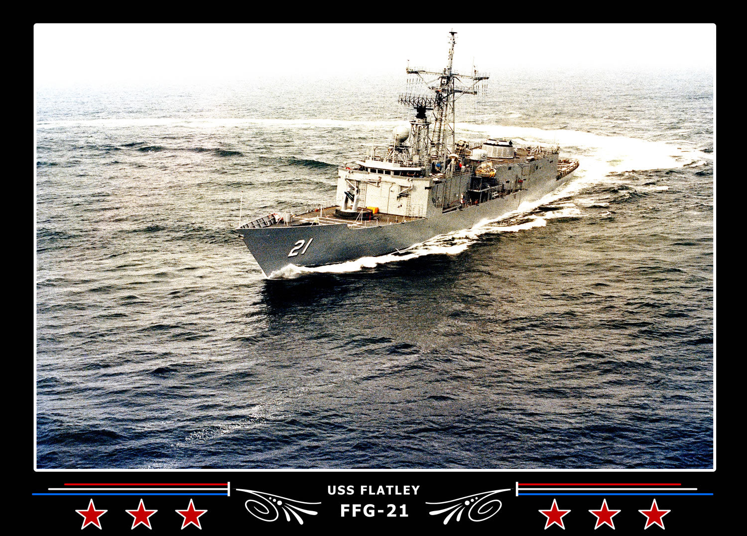 USS Flatley FFG-21 Canvas Photo Print